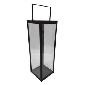 Farol Decorativo para el Hogar, Diseño Clásico Hecho a Mano, Portavelas Indio de Vidrio Plateado, Forma Cuadrada, Personalizable para Decoración de Jardín - Product Image 3