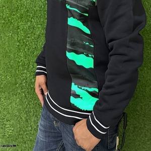 Sudadera de golf oversize para hombre con media cremallera, forro polar sherpa, 100% algodón, logotipo de marca personalizado, color liso, transpirable, cuello redondo, última novedad para invierno - Product Image 6