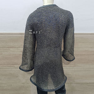 Chemise en Mailles de Chaîne Médiévale en Acier Inoxydable Fabriquée à la Main Zafs, Réplique Historique, Armure SCA, Chevalier Viking, Cosplay, Jerkin en Métal - Product Image 3