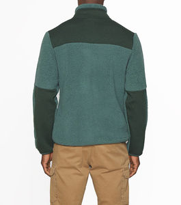 Blouson d'hiver à capuche pour homme en polaire écologique avec design respirant chauffant Style moto et motard Fermeture éclair - Product Image 3