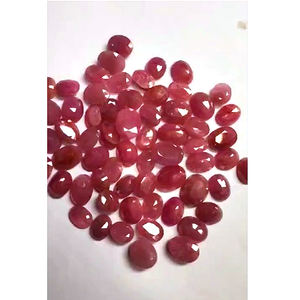 พลอยทับทิมธรรมชาติขนาด10มม. ถึง14มม. 63ชิ้นขนาด320ซม. ขายดีมากสำหรับการทำเครื่องประดับอัญมณีสีชมพูแบบหลวม204 $ เรา - Product Image 1