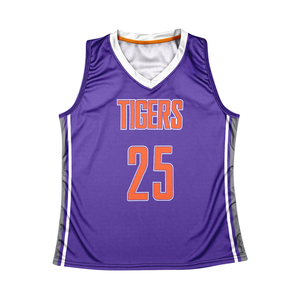 Uniforme de lacrosse reversible transpirable fresco para mujer diseño impreso personalizado con nombre y número al por mayor - Product Image 2