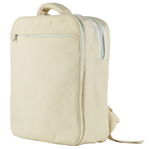 Unisex Large Capacity Canvas Laptop Backpack with Zipper Closure Plain Design Travel Bag for Men and Women stylish quality - Product Image 1