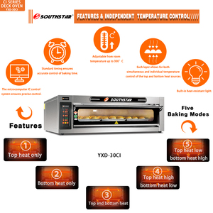 <span class=keywords><strong>Horno</strong></span> Eléctrico Comercial Southstar <span class=keywords><strong>de</strong></span> 3 Bandejas para Panadería con Vidrio Transparente, 380V, Acero Inoxidable - Product Image 5
