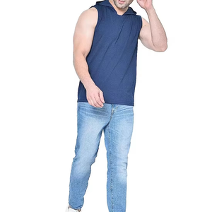 Camiseta sin Mangas con Capucha para Hombre, Estilo Deportivo, para Gimnasio, Deportes y Moda Urbana - Product Image 2