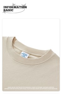 เสื้อยืดสำหรับผู้ชายเสื้อยืดผ้าฝ้ายทรงสี่เหลี่ยมขนาด230กรัมพิมพ์ลาย DTG - Product Image 5