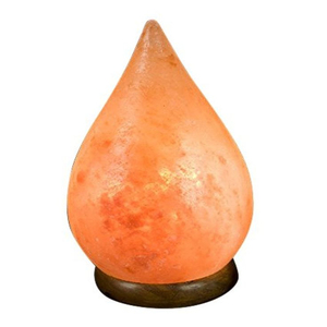 Lámpara de Sal Rosa del Himalaya Pulida en Forma de Lágrima con Base de Madera, Luz Nocturna de Cristal de Piedra Natural, Decoración para el Hogar - Product Image 4