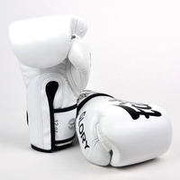 Gants de boxe professionnels pour entraînement en salle, sparring, en cuir PU respirant, protection pour arts martiaux, fitness, logo personnalisé, fermeture auto-agrippante