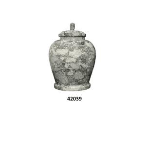 Venta al por mayor de urna de cremación de mármol azul para adultos para cenizas humanas, urna grande decorativa para uso multiusos con bolsa gratis - Product Image 2