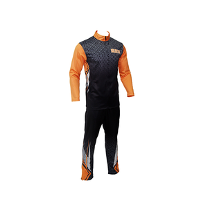 Chándal deportivo de poliéster sólido de talla grande de alta calidad con logotipo personalizado, chándal con cordón, conjunto de calentamiento de fútbol cortavientos - Product Image 1