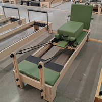 Mesa de Pilates de Madera de Arce Premium Multifuncional Personalizada y Adaptada a las Normas del Reino Unido, Equipo Clásico de Pilates para el Hogar