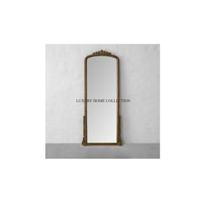 Unique Vintage-inspired Tall Metal Floor <strong>Mirror</strong> with <strong>Ornate</strong> <strong>Frame</strong> Designed to Enhance Your Room Antique Ambiance