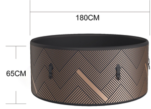 Bain à remous gonflable portable pour 4 à 8 personnes <span class=keywords><strong>avec</strong></span> jets de massage et chauffage | Idéal pour les loisirs de plein air et les centres de villégiature - Product Image 5