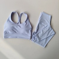 Ensemble de soutien-gorge de sport de Fitness professionnel pour femmes solide débardeur Leggings grande taille costume de Yoga Offre Spéciale course Yoga vêtements avant