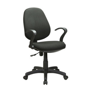 Poltrona da Ufficio a Gas con Braccioli Nera - Product Image 1