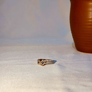 Anillo de diamantes de oro rosa de 14 quilates de lujo natural H I corte brillante redondo SI3 I1 joyería fina colección al por mayor artesanía elegante - Product Image 4
