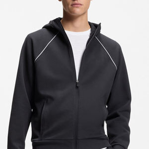 Vêtement décontracté avec logo, tissu doux, coupe régulière et décontractée, survêtement pour homme, prix de gros, manches longues pour les acheteurs en gros, uni avec capuche - Product Image 2