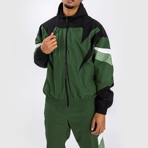 Ensembles de survêtements à couleurs bloquées coupe-vent en nylon pour hommes - Product Image 5