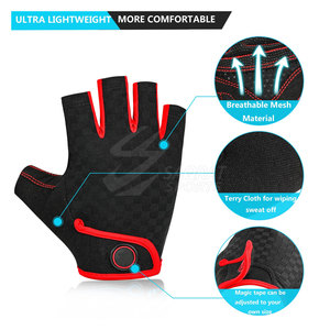 2025 Guantes de Ciclismo de medio Dedo de alta calidad Logotipo personalizado Hecho para venta en línea unisex - Product Image 2