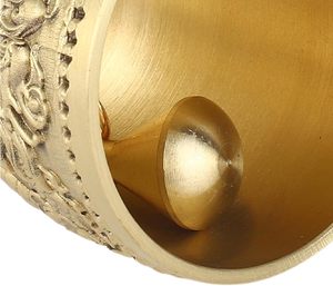 กระดิ่งทองเหลืองใช้เรียกได้แบบดั้งเดิมสำหรับโรงเรียนแผนกต้อนรับร้านอาหารมื้อค่ำบริการโรงแรมสวดมนต์สำหรับสัตว์เลี้ยง - Product Image 4