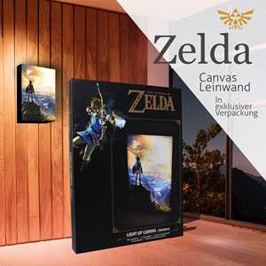 Cuadro en Lienzo Iluminado de The Legend of Zelda: Into the Wilds con Marco Negro - Product Image 2