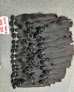 Paquete de cabello crudo Natural recto 100% Extensiones de cabello humano vietnamita de un solo donante Extremos completos color natural 1b - Product Image 3