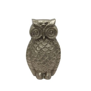 High Quality Aluminum Owl Sculptures <b>Abstract</b> Figurines Antique Finished for Home Living Room Desktop Sculpture - Product Image 2