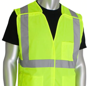 Logo personnalisable gilet de sécurité industrielle haute visibilité LED Flash maille réfléchissante polyester imperméable vêtements de sécurité réfléchissants - Product Image 1