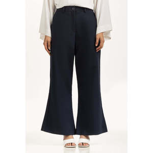 Pantalones de Cintura Alta con Corte Acampanado para Mujer, Talla 3XL, WM-TRC-WS24-101, Tela Transpirable de Mezcla de Crepé, Decoración con Botones, Estilo Formal para Chicas - Product Image 1