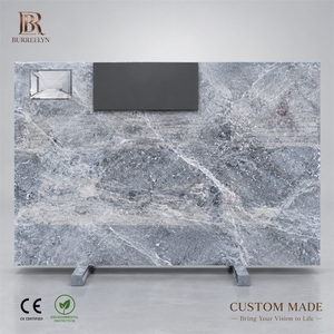 Natürliche Dunkelgraue Marmor-Bodenfliesen 600x600 Terni Grauer Marmor-Treppenbelag für Villa Hintergrund Wohnzimmer - Product Image 1