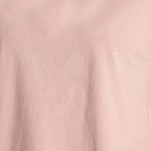 Camiseta de Verano para Mujer, Corte Holgado, 100% Algodón Jersey, Cuello en V, Manga Corta, Estilo Urbano, Bordado, Color Amarillo Sólido, Transpirable, 120g - Product Image 3