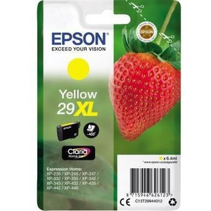 Cartucho de Tinta Amarillo 29XL Original Epson (Aprox.) Rendimiento de 450 Páginas, 6.4ml para EPSON - Product Image 1
