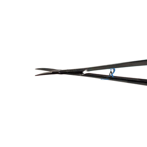 Micro tijeras para neurocirugía Tijeras quirúrgicas curvas finas para procedimientos de disección de cerebro, columna vertebral y microvascular - Product Image 3