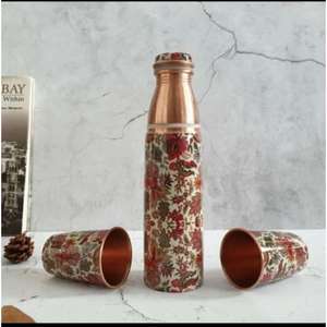 Botellas de Cobre Sostenibles para Bebidas, Diseños Modernos, Revestimiento Anticorrosión, Propiedades Desintoxicantes Ayurvédicas para una Salud Más Óptima - Product Image 3