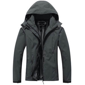 Veste Softshell imperméable respirante à capuche pour homme, style streetwear, nouvelle conception 2024, vente en gros, pour l'extérieur - Product Image 1