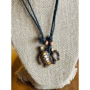 Collar de tortuga de madera bohemio hecho a mano para fiestas, bodas, aniversarios, compromisos, cadena de cuentas con forma de animal, regalo. - Product Image 1
