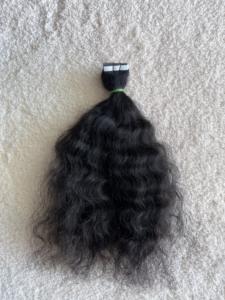 100% Extension de cheveux en ruban Remy non transformés Cheveux indiens vierges bruts d'usine de l'Inde du sud Ruban non transformé dans les cheveux - Product Image 5