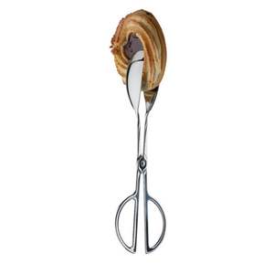 Pinces à pâtisserie en métal de qualité supérieure Buffet cuisine outils de cuisson pain gâteau salade BBQ servant pince à nourriture - Product Image 1