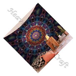 Tapiz de pared de Mandala de la India, decoración Bohemia, tapiz de tela psicodélica Hippie, Mandala impreso, arte de pared - Product Image 4