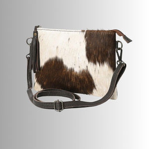 Custom Real Cow Hairon Crossbody Purse For Women Genuine Cow Fur <b>Rug</b> Leather Pouch Bag For Woman Lady Cow hair leather bag - Product Image 2