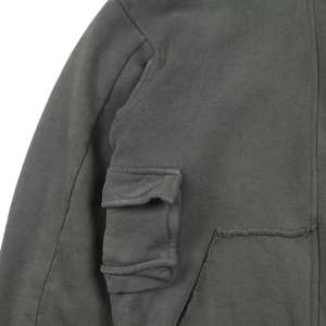 Veste à capuche vintage pour homme, personnalisée, en coton lourd tricoté, bord brut, lavage délavé, poche cargo, sweats à capuche de qualité supérieure - Product Image 5