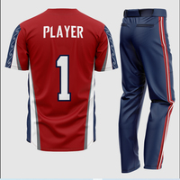 Uniforme de baseball personnalisé 2026, nouveau design, polyester Drifit, vêtements d'équipe, adultes, sublimation, haute qualité, respirant, évacuation de l'humidité