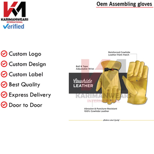 Gants de travail de qualité supérieure, fabriqués à la main, confortables, réutilisables, prix de gros 2025, meilleur fournisseur - Product Image 2