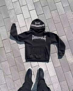 เสื้อมีฮู้ดลายปักลายสตรีทแวร์เสื้อฮู้ดสวมหัวทรงโอเวอร์ไซส์กำหนดได้เอง - Product Image 3