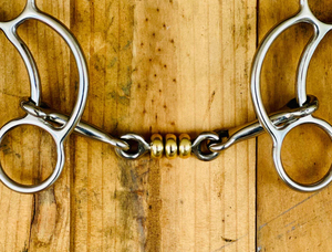 ที่ปิดปากแบบเลื่อนทำจากสเตนเลสสตีลสำหรับขี่ม้าปากมีปากแบนเรียบขัดมันให้เลือกทุกชนิด - Product Image 4