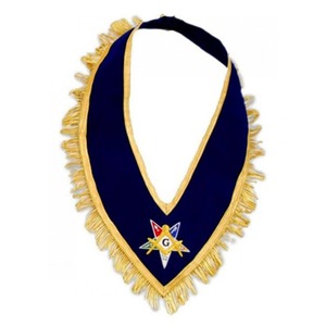 Customized Leather 3D Hand Embroidered Masonic Apron Chain <b>Collar</b> <b>Metal</b> Crafts Beautiful Gifts Order of the Eastern Star OES - Product Image 4