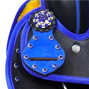 Selles Western synthétiques équestres classiques légères Selles élégantes de course de baril de cheval High Cantle Trail Tack avec tous les accessoires - Product Image 5