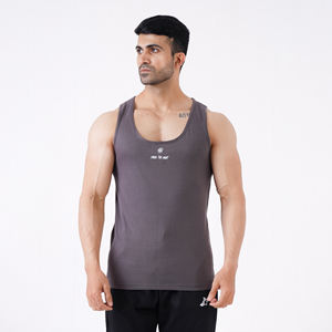 Haute qualité personnalisé hommes débardeur nouveau Style couleur unie respirant tricoté vêtements de sport avec impression décorative et capuche - Product Image 2