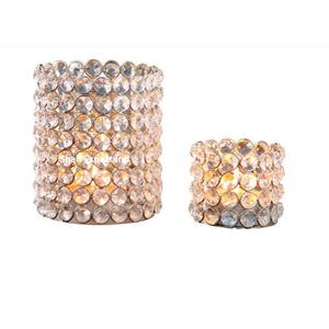 High Quality Silver <b>Round</b> Shape Crystal/Metal Votive <b>Candle</b> Holder Luxury Tabletop Wedding Decorations for Events - Product Image 6