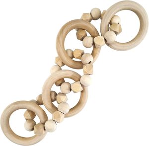 Nueva llegada Cuentas de madera nudos de Acacia Venta caliente Decoración de eslabones de cadena de madera a la venta precio al por mayor 7 eslabones nudo de madera por India - Product Image 1